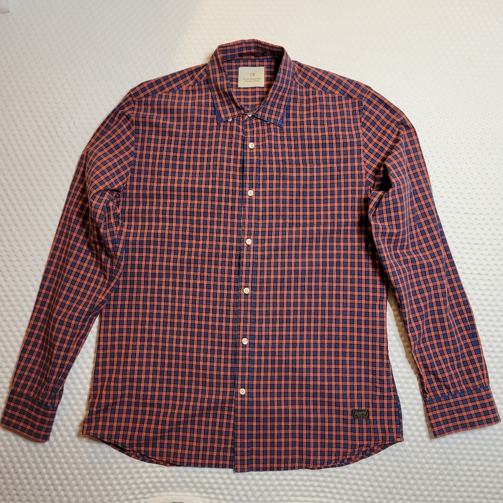 Scotch & Soda Checked Button Down Shirt